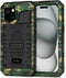 Beasyjoy Waterproof Case for iPhone 15 Plus - Metal Heavy Duty Full Body Protective Case with Screen Protector