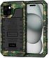 Beasyjoy Waterproof Case for iPhone 15 Plus - Metal Heavy Duty Full Body Protective Case with Screen Protector