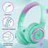 INFURTURE Kids Headphones with Microphone, Volume Limit 94dB, Wired Headphones for School, Travel, Compatible with
