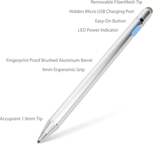 BoxWave S5 MP3 (2-Pack), Stylus Pen Compatible with QNGEE Portable Player - AccuPoint Active Stylus Electronic Stylus