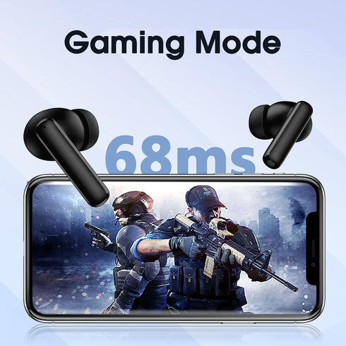 QCY T13 ANC Active Noise Cancelling Wireless Earbuds, Bluetooth 5.3 Headphones with 30H Playtime, IPX5 Waterproof