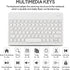 Ultra-Slim Bluetooth Keyboard and Mouse, Portable Mini Wireless Rechargeable Keyboard for iPad, iPhone, Samsung,