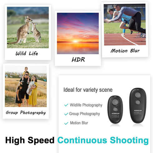 Remote Shutter Release for Canon - Wireless Control for Canon EOS R, RP, 850D, 5D Mark IV, Fujifilm XT-3