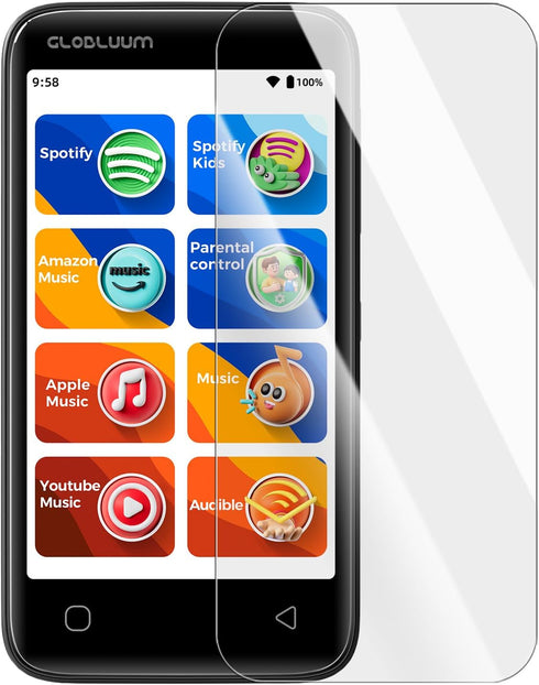 Globluum Screen Protector SU3, SU5, SU7, SU9 MP3 Player, 9H Tempered Glass Screen