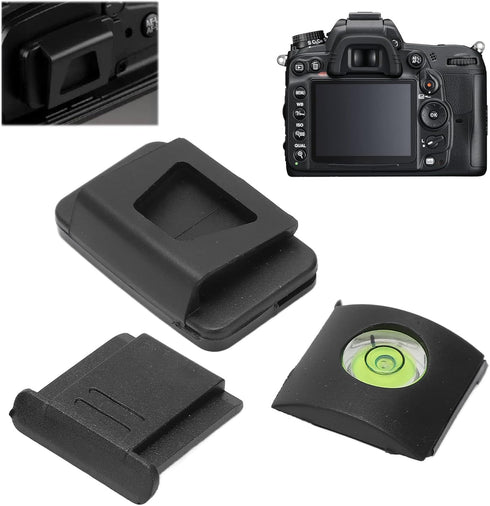 DK-5 Set D7000. Camera Eyecup for Nikon Viewfinder Protector with Cold Shoe Cover. Enhances viewfinder Clarity