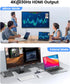 USB C Hub, ORICO 5 in 1 MacBook Docking Station Multiport Adapter with PD 60W, HDMI 4K@30Hz, Compatible with Dell/HP