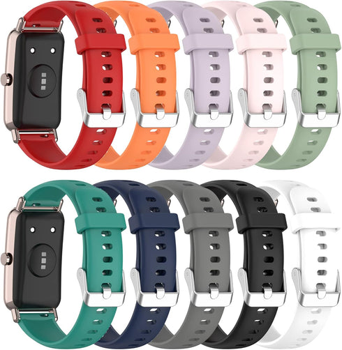 FitTurn 16mm Soft Silicone Sport Watchband Replacement Strap Compatible for YIHANXLH Smart Watch