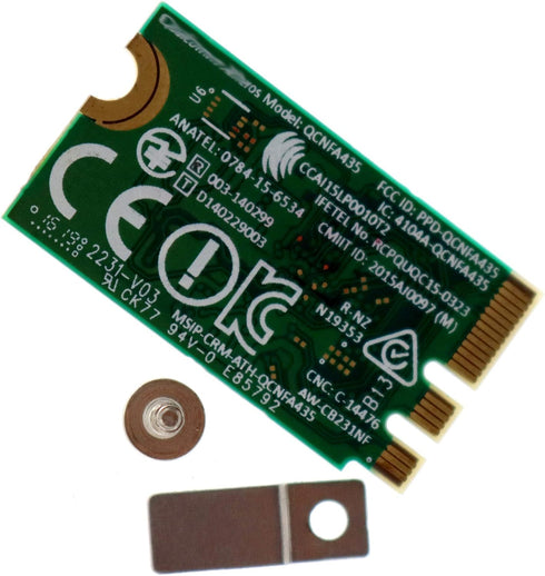 QCNFA435 QCA9377 802.11ac 433Mbps M.2 NGFF WiFi Adapter, Wireless WLAN Card with Bluetooth 4.1 for Dell
