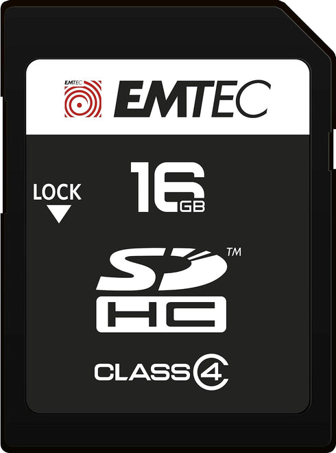Emtec ECMSD16GHC4 Carte Mémoire SDHC Classe 4, 16 Go
