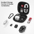 Earbud Case Hard EVA Earphone Carrying Storage Bag with Carabiner for Airpods, Headset, Flash Drive, Charging Cable