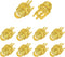 Superbat SMA Connectors Female PCB Edge Mount Solder RF Coaxial Adapter, 10pcs Bulkhead Connector for 0.062 inch