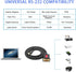 USB Type C to RS232 DB9 Serial Converter Adapter Cable, 5ft with Male to Female Connector, Compatible with MAC,