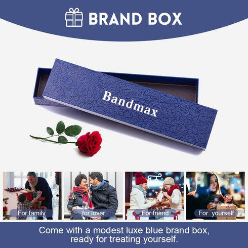 Bandmax Rainbow LGBT Apple Watch Band, 42MM 44MM Braided Nylon Rope, Replacement Wristband Straps