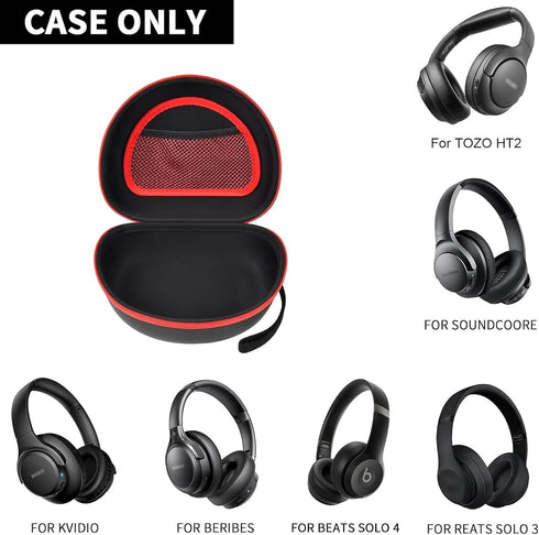 Headphone Case for TOZO HT2, Beats Solo 4, Picun P26, Beats Studio Pro, More Foldable Bluetooth Headset (Extra Large)
