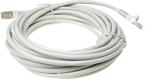 NTW Cat6 Ethernet Cable, Shielded 25 FT, Gray Plated RJ45 Connector, Faster Than Cat5 Cat5e for Modem Router PC