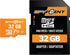 SPYPOINT 32GB Micro SD Memory Card for Trail Cameras, Adapter Media Storage for Trail and Game Cameras, Designed for