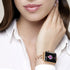 Dainty Heart Bands for Apple Watch 38mm 40mm 41mm 42mm, Adjustable Bling Metal Strap for Women, Rose Gold