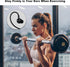 Wired Sports Earbuds with Microphone, 3.5mm Plug, Metal Shell, Over Ear Hook for Running, Gym, Workout, Exercising.