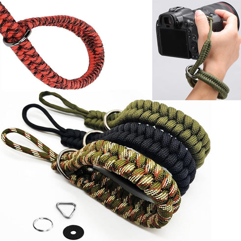Tsophreniq Quick Release Camera Hand Strap Adjustable Nylon Paracord Braid Hand Slings for Dslr Mirrorless Camera