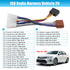 RAV4 Wiring Harness Replacement for Toyota Corolla Camy Highlander ISO Radio Wire Cable Car Stereo Power Speaker