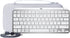 Aenllosi Hard Carrying Case Compatible with Logitech MX Keys Mini Advanced Wireless Illuminated Keyboard (White)