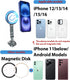 Pukoko 16/15/14/13 Magnetic Phone Tripod Mount Adapter Cold Shoe Phone Holder for Camera Magsafe Tripod Mount