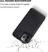 ONETOP Wallet Case for iPhone 12/12 Pro - PU Leather Kickstand Card Holder, Double Magnetic Clasp
