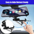 Car Rearview Mirror Mobile Phone Holder Pack-1, 360 Degrees Rotation, Retractable Bracket, for Most Car Models (Black)