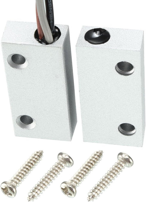 uxcell Magnetic Reed Switch Alarm with 3 Wires for N.O./N.C. Applications, Rolling Door Contact MC-51