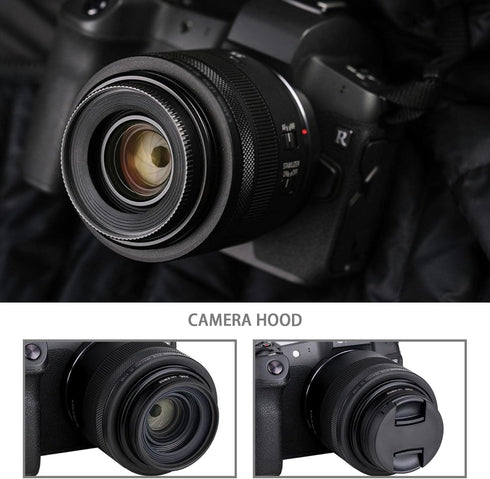 EW-52 Lens Hood Compatible with Canon RF 35mm F1.8 STM Lens Camera Photo Photography Accessories Lens Shade Lens Cover Black