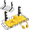 LUXEAR Under Desk Cable Management Tray 2Pack, Adjustable Removable Docking Station Wires Holder Rack, No Drill C-Clamp