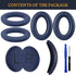 SOULWIT Ear Pads Cushions + Headband + Silicone Earpads Cover Protector for Bose QuietComfort 35 QC35