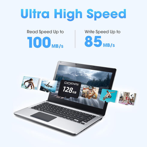 ddpai 128G U3 V30 100 SD Card, TF Card for Dash Cam Car Camera, Read Speed up to MB/s