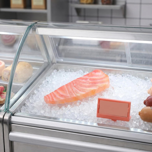 Abaodam Simulated Salmon Slices/Pieces as Photography Props Artificial Model Lifelike Fish Decoration for Restaurant