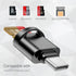 USB C Micro SD Card Reader for Android Phone, Camera, Laptop with Keychain, Mini Metal Type-C Reader