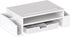 Simple Houseware Adjustable Monitor Stand Riser with Organizer Tray - White