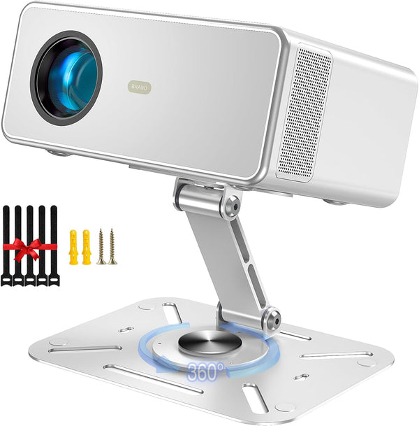 3-in-1 Projector Stand with Cable Ties Desk, Wall and Ceiling Mount with
