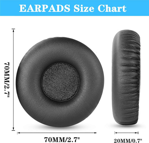 1 Pair Replacement Ear Pads Cushions Compatible with Sony WH-CH510 Wireless Headphones Earmuffs