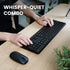 Perixx PERIDUO-716, Wireless Standard Keyboard and Optical Mouse Combo Set - Black