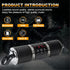 Motorcycle Speaker Systems BT Waterproof Stereo Speakers Bar Mount 7/8-1.25 inch with AUX-in, USB, microSD, FM Radio