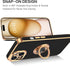 BENTOBEN 15 15, 360 Compatible with iPhone Case, Phone Case iPhone Slim Fit Ring Holder Shockproof Kickstand Magnetic
