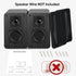 Passive Bookshelf Speakers for Home Theater Surround Sound, Classic Wood Grain for Record Player/Computer/TV, Wall