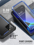 i-Blason Ares Series Case for iPhone 11 Pro, Rugged Clear Bumper with Built-in Screen Protector, Blue