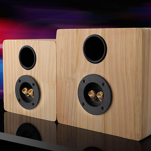 Facmogu 2PCS 3 Inch Round Speaker Box Terminal Cup - 2-Way Binding Post, Power Speaker Plates for DIY Kits
