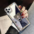 LUVI 6.7 inch Compatible iPhone 12 Pro Max Diamond Glitter Case with Makeup Mirror, Ring Holder, Bling Rhinestone