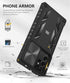 Case for Samsung Galaxy S22 Ultra 5G: Military Grade Rugged Protective Phone Cover with Built-in Kickstand - Black