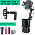 Car Cup Holder Expander with Phone Mount, 360° Rotation Cell Phone Holder for Car, Compatible with iPhone All