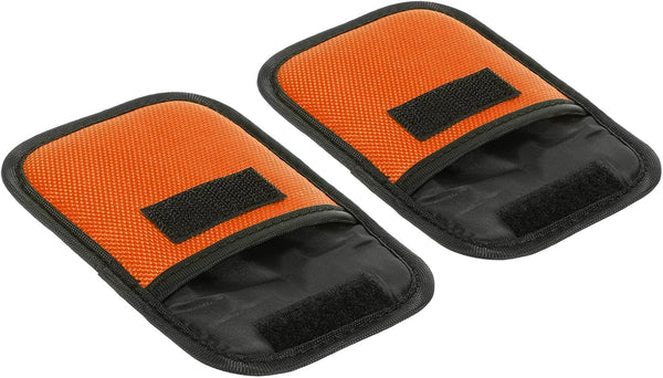 PATIKIL 2 Pcs Lens Filter Case, Portable Photography Filter Pouch for 25mm-58mm, Orange