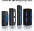 CITYORK 12 1.2V Bay AA AAA Battery Charger with Refresh Function, Smart LCD Display Battery Charger for Ni-MH/Ni-CD AA