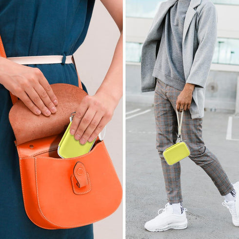 Travel Case for UCOMX Nano/Iseyyox/LISEN/RTOPS 3 in 1 Wireless Charger, Foldable Magnetic Storage Bag, Yellow-Box Only